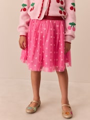 Pink Crocheted Cherries - Little Bird Cardigan & Skirt Set - Εικόνα 4 από 9