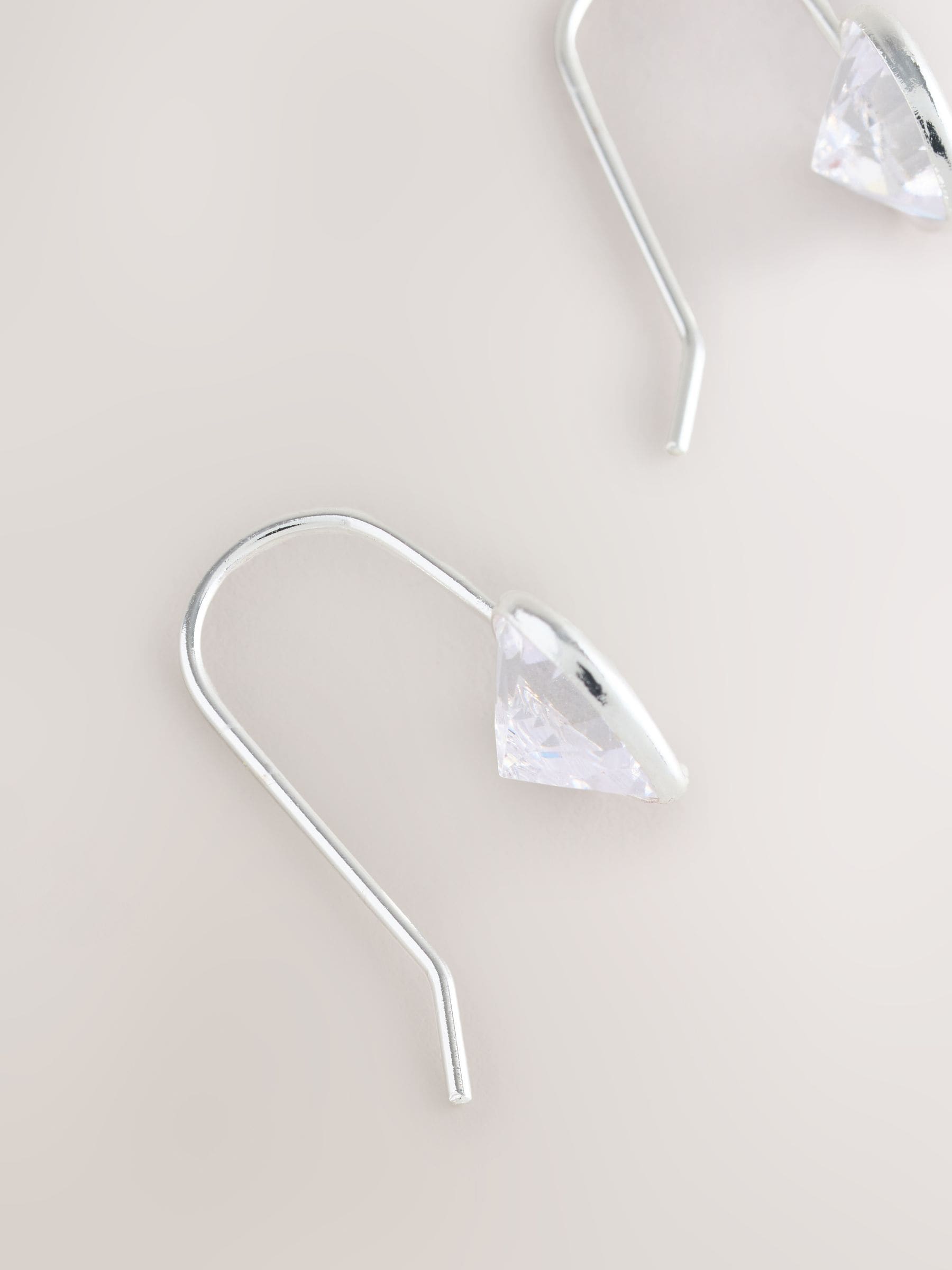 nattyan♡/3 Cumpără Argint/Argintiu - Plated Sparkle Heart Earrings from Next