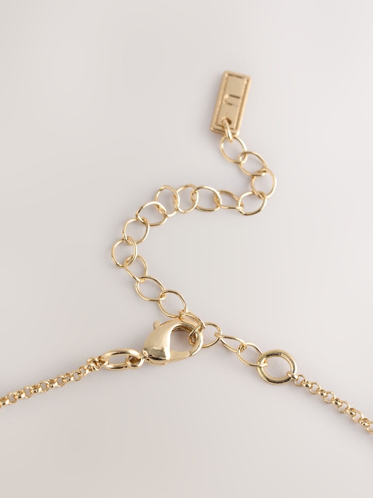 Gold Tone Detail Pendant Necklace - Image 5 of 5