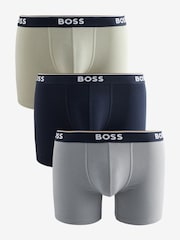 BOSS Natural Power Logo Boxers 3 Pack - Image 1 of 4