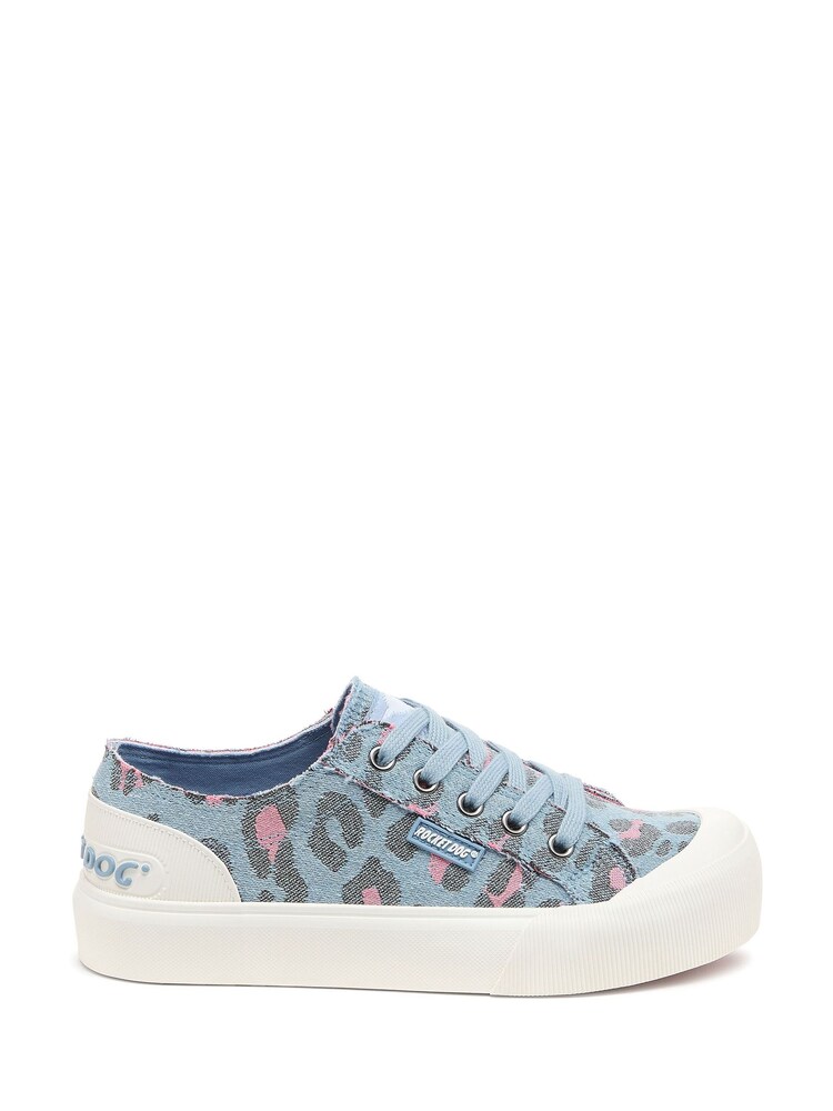 Rocket Dog Blue Jazzin Plus Lisa Cotton Trainer - Image 2 of 8