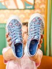 Rocket Dog Blue Jazzin Plus Lisa Cotton Trainer - Image 8 of 8