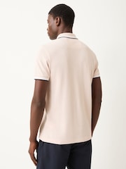 BOSS Pink Paddy Tipped Collar Polo Shirt - Image 3 of 4