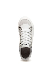 Rocket Dog Grey Cheery Blocked Sporty Pu/Leon Leopard Trainers - Image 6 of 7