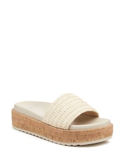 Rocket Dog Natural Faye Alti Raffia Sandals - Image 1 of 7