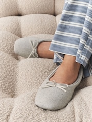 Gris - Pantuflas estilo bailarina - Imagen 1 de 8
