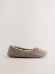 Visón/marrón - Pantuflas estilo bailarina - Imagen 4 de 7