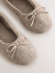 Visón/marrón - Pantuflas estilo bailarina - Imagen 7 de 7