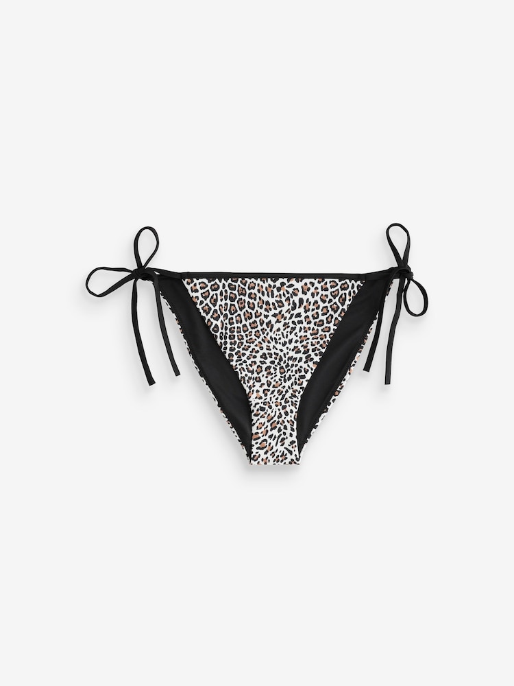 HUGO Blue Printed Tie Side Bikini - Image 1 of 1 HUGO Blue Printed Tie Side Bikini - Image 1 of 1