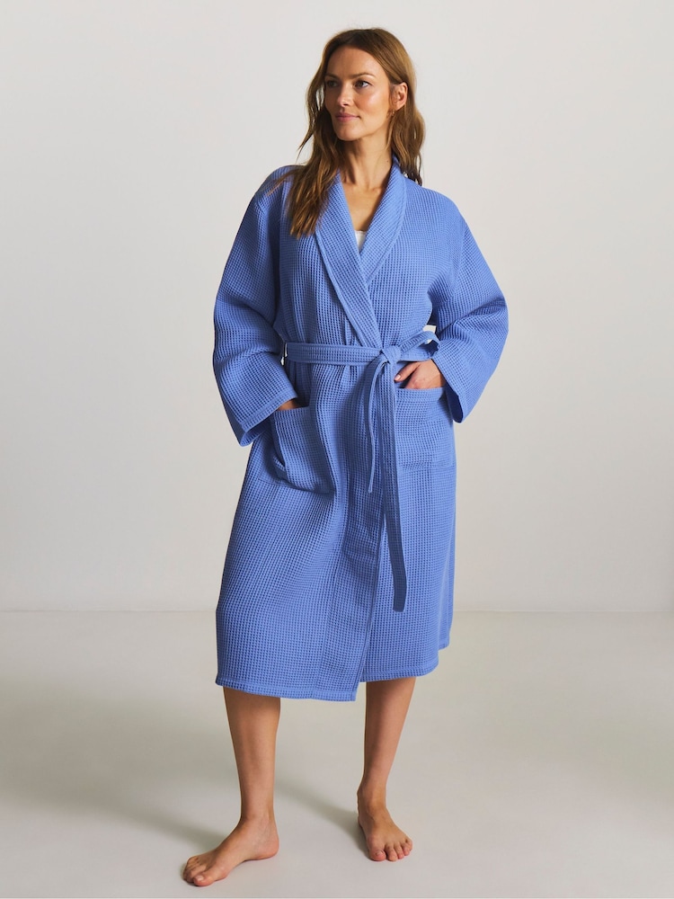 Simply Be Blue Pretty Secrets Luxury Maxi Robe - Image 1 of 4