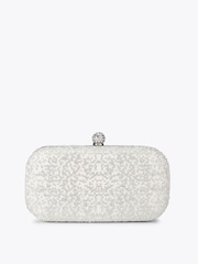 Carvela White Cecilia Hard Clutch Bag - Image 1 of 5
