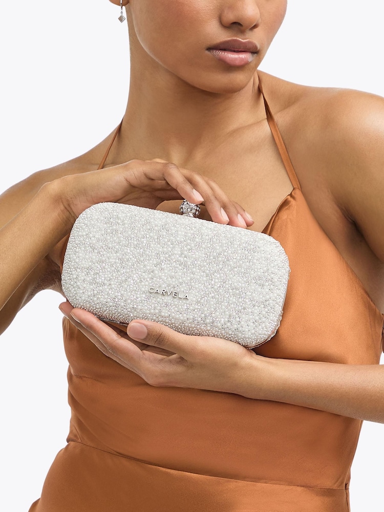Carvela White Cecilia Hard Clutch Bag - Image 5 of 5