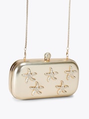 Carvela Gold Marina Star Fish Clutch Bag - Image 2 of 5