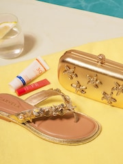 Carvela Gold Marina Star Fish Clutch Bag - Image 7 of 7