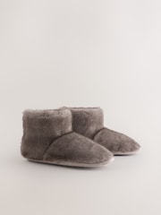 Brown Faux Fur Boot Slippers - Image 5 of 8