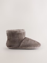 Brown Faux Fur Boot Slippers - Image 6 of 8