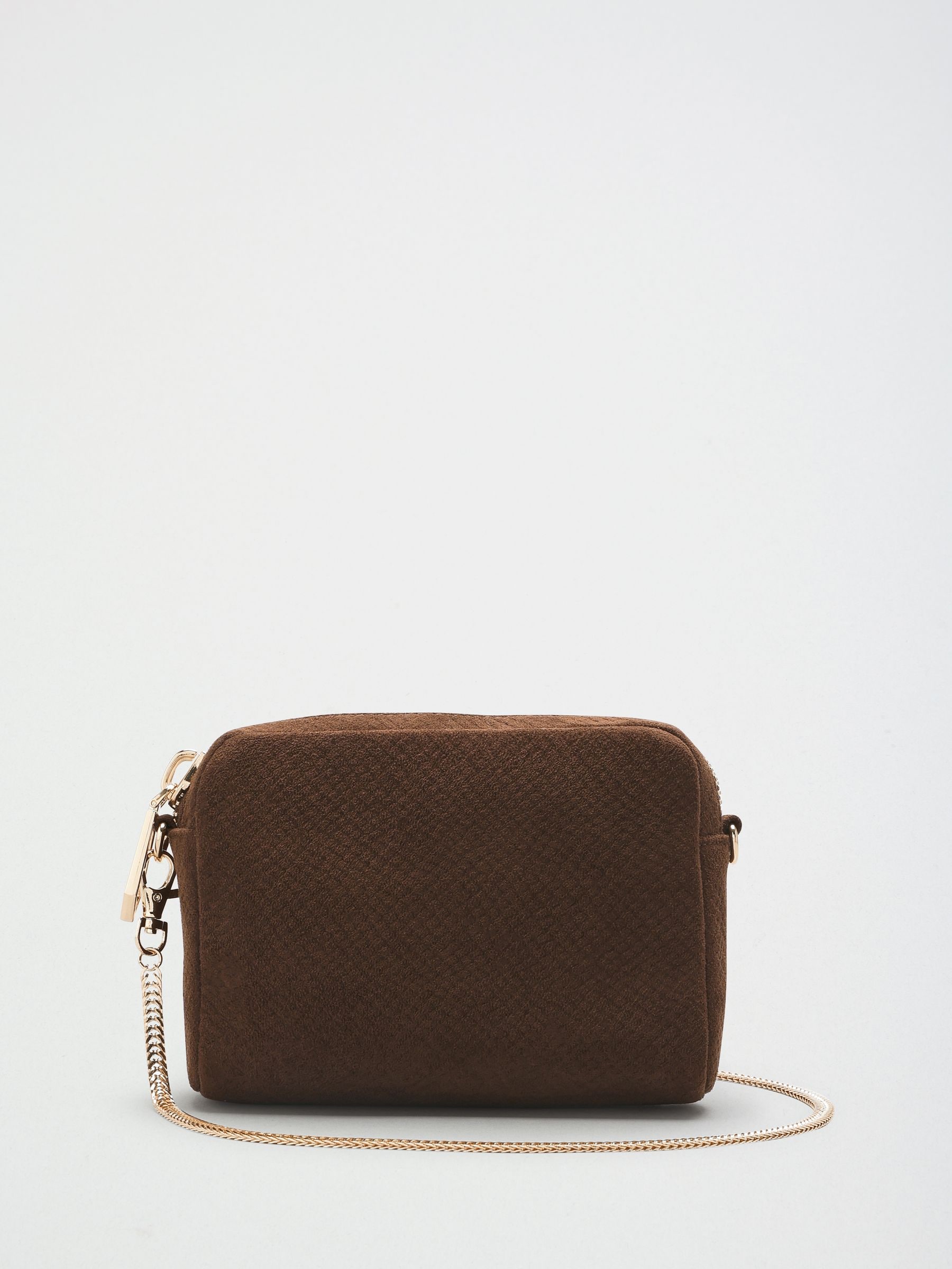 Buy Friends Like These Chocolate Brown Suedette Chain Cross-Body
