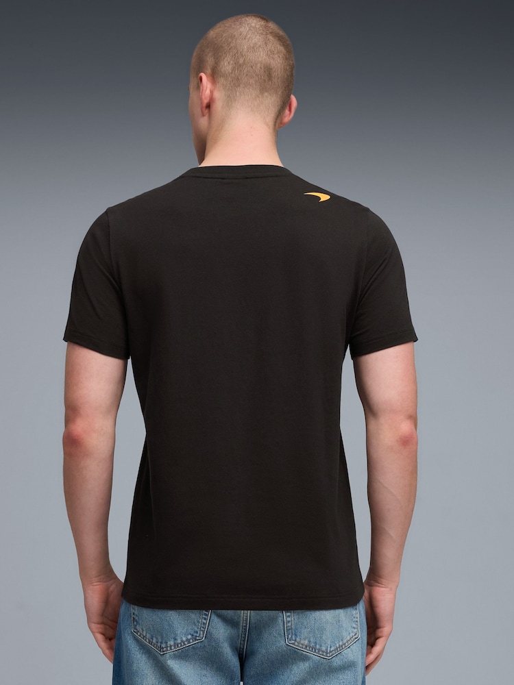 Puma Black Mclaren Small Logo T-Shirt - Image 2 of 5 Puma Black Mclaren Small Logo T-Shirt - Image 2 of 5