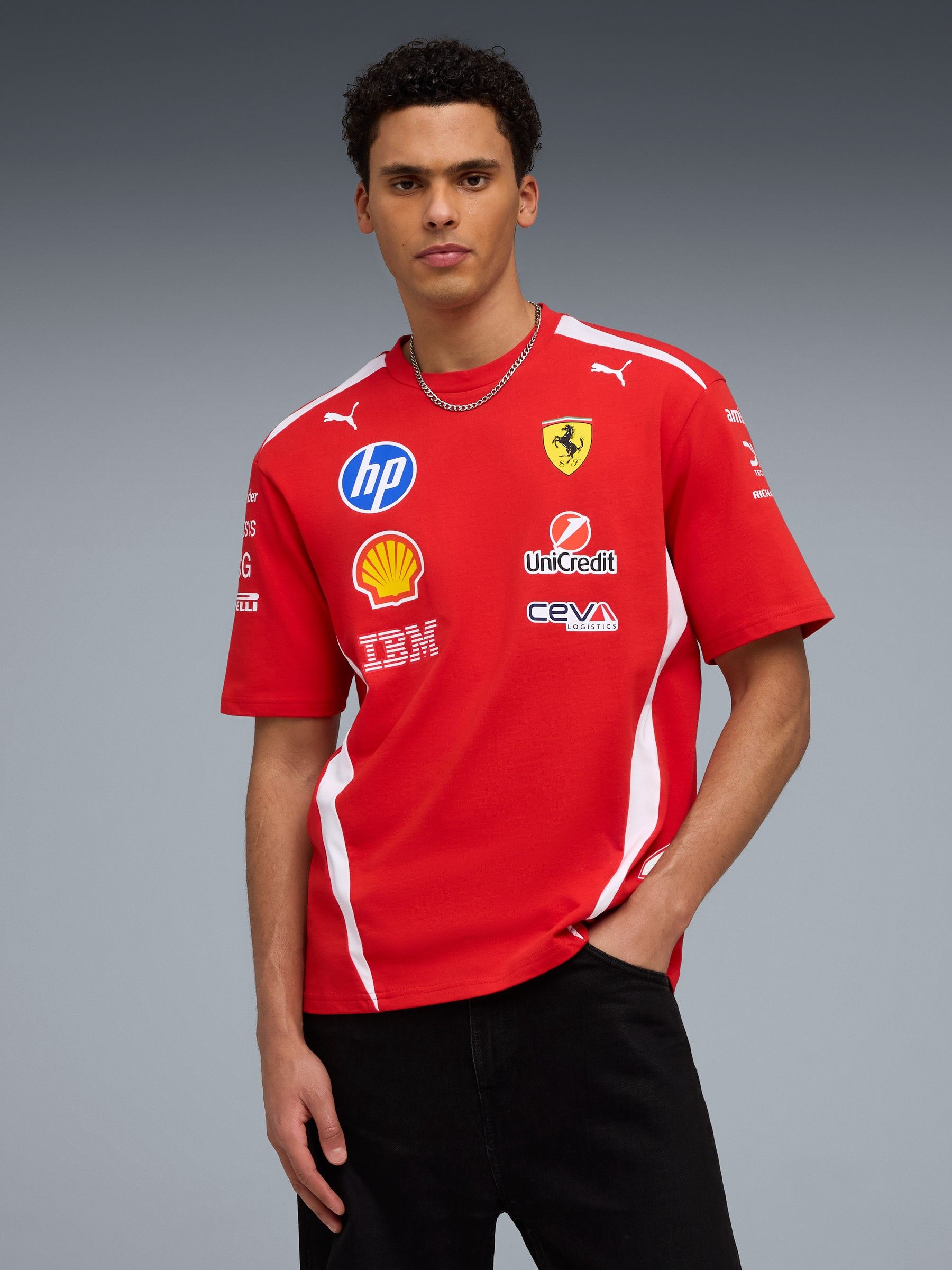 Buy Puma Red Replica Drivers Authentic T-Shirt from Next USA