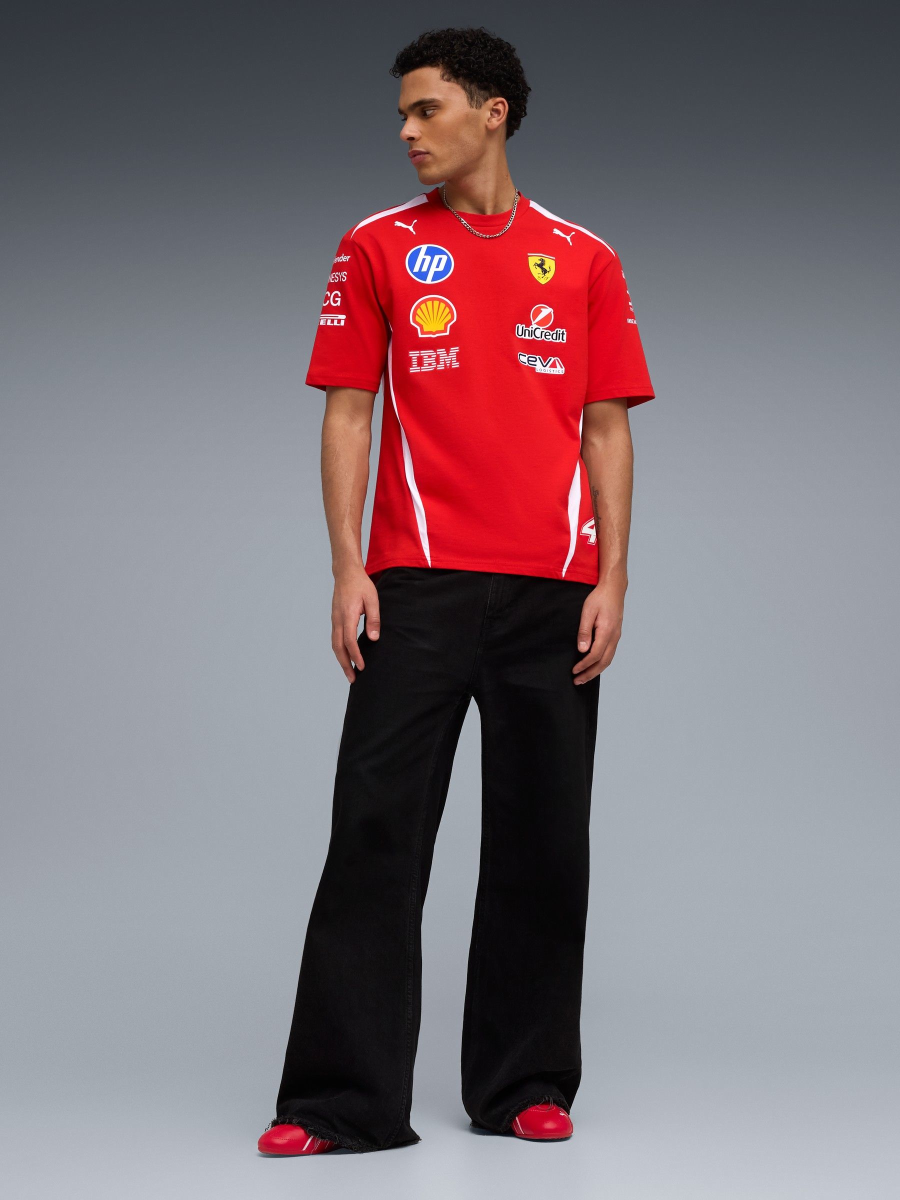 Buy Puma Red Replica Drivers Authentic T-Shirt from Next USA