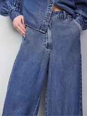 Ro&Zo Blue Tencel Denim Tailored Jeans - Image 2 of 5