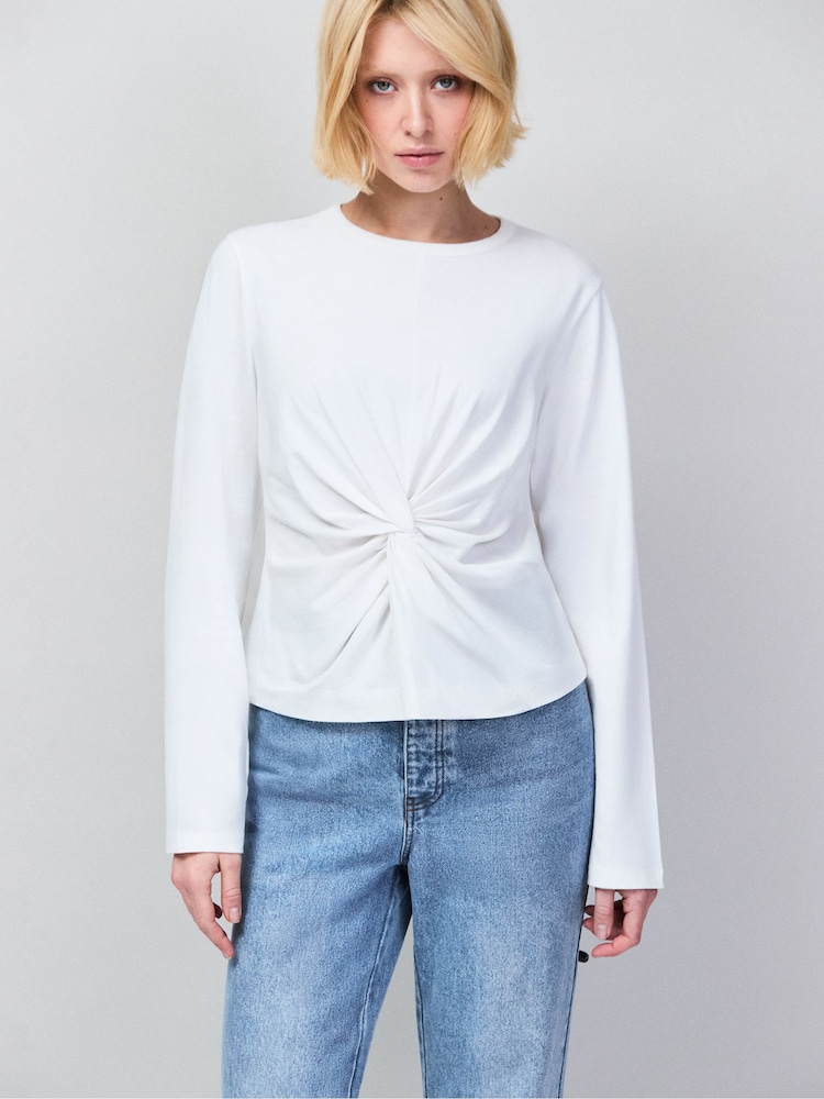 Μπλούζα με Μακριά μανίκια Ro&Zo Twist μπροστά - Εικόνα 1 από 4