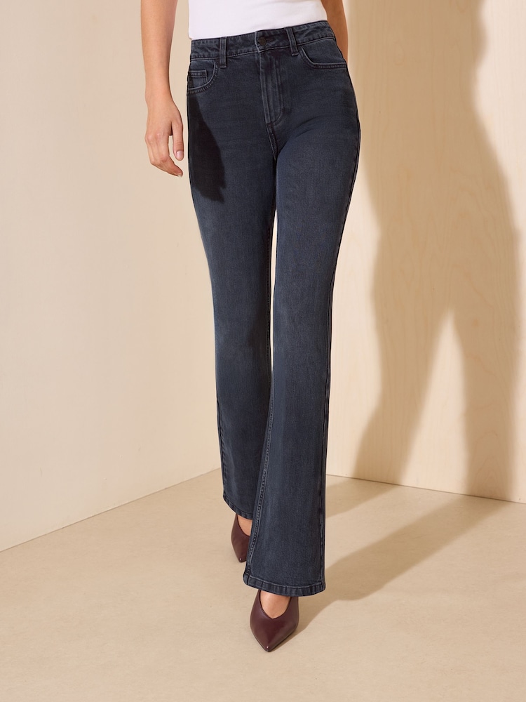 Friends Like These Blue Black Denim Petite Bootcut Denim Jeans - Image 2 of 5