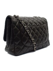 Chanel Classic Single Flap Jumbo Black Shoulder Bag - Image 2 of 7