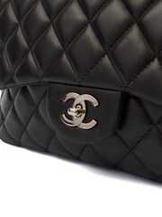 Chanel Classic Single Flap Jumbo Black Shoulder Bag - Image 6 of 7