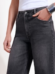 Friends Like These Black Pink Tint Everyday Wide Leg Jeans - Image 3 of 5