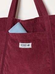 Burgunderrot - FatFace Astrid Cord Tote Bag - Bild 2 von 3