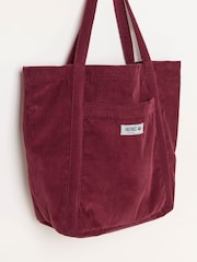 Burgunderrot - FatFace Astrid Cord Tote Bag - Bild 3 von 3