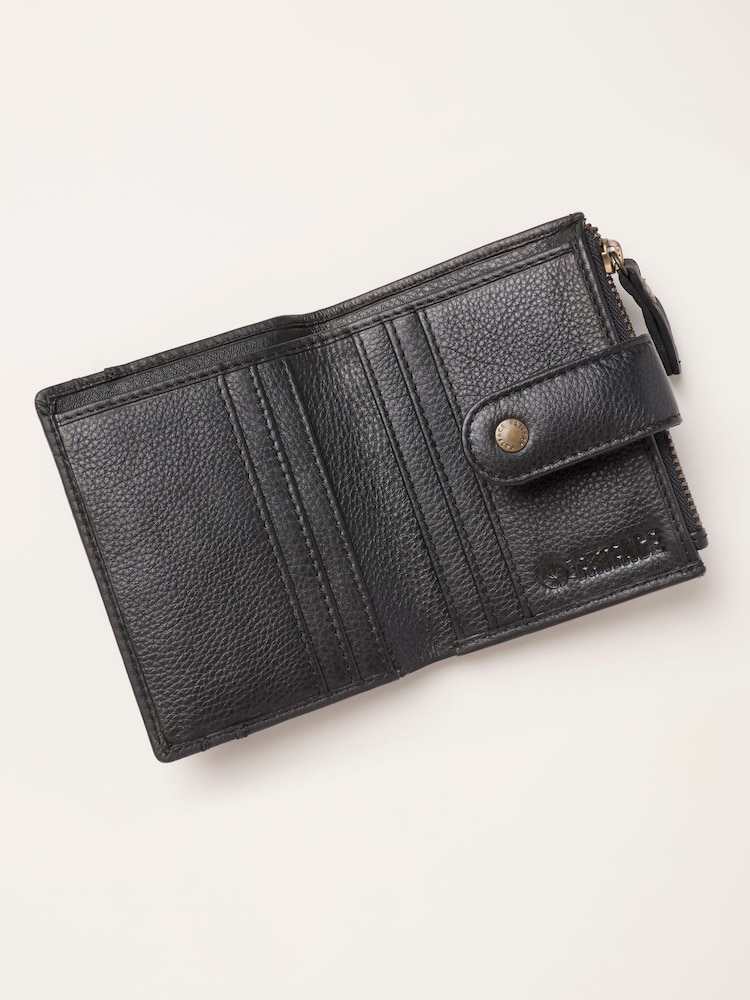 FatFace Black Leather Cardholder - Image 2 of 3