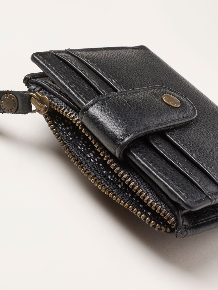 FatFace Black Leather Cardholder - Image 3 of 3
