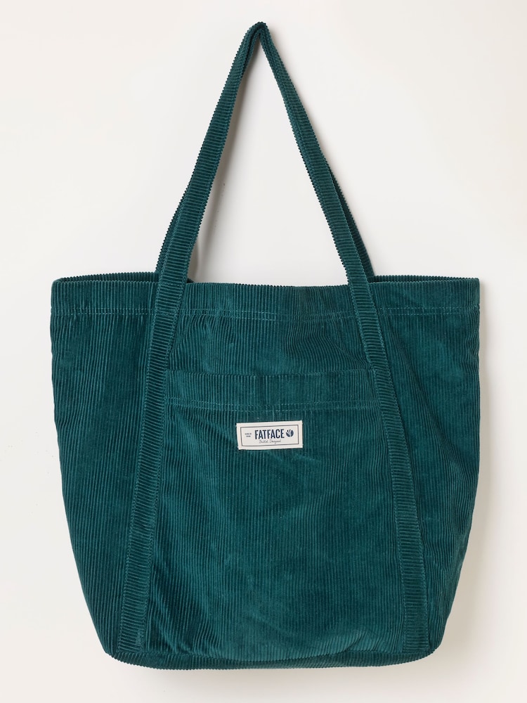 Petrolblau - FatFace Astrid Cord Tote Bag - Bild 1 von 3 Petrolblau - FatFace Astrid Cord Tote Bag - Bild 1 von 3