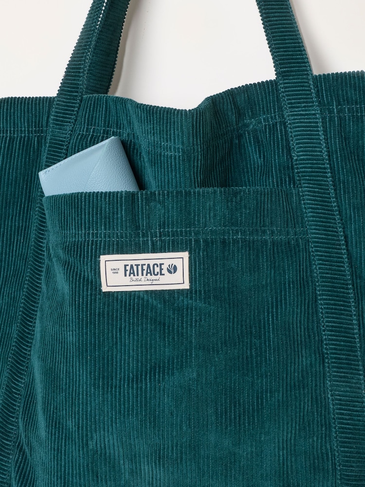 Petrolblau - FatFace Astrid Cord Tote Bag - Bild 2 von 3 Petrolblau - FatFace Astrid Cord Tote Bag - Bild 2 von 3