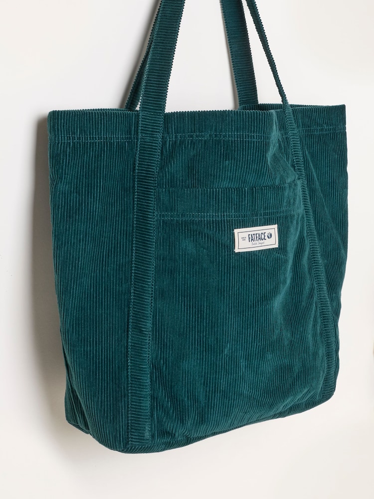 Petrolblau - FatFace Astrid Cord Tote Bag - Bild 3 von 3 Petrolblau - FatFace Astrid Cord Tote Bag - Bild 3 von 3