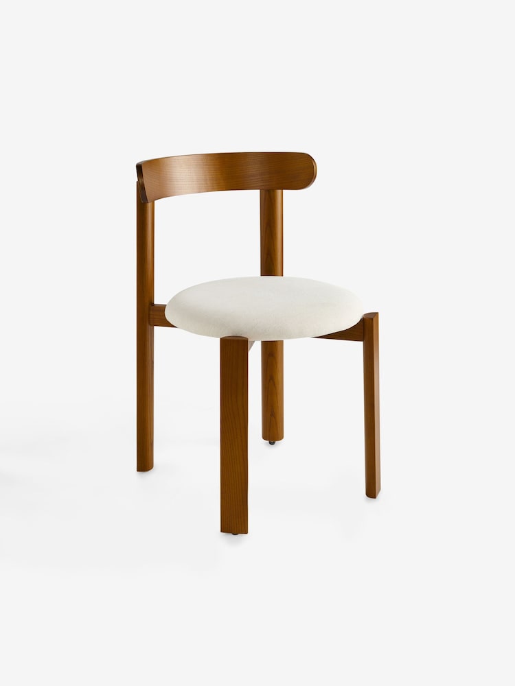 MADE.COM Set of 2 Woven Slub Natural Stone Plinth Dining Chairs - Image 5 of 5 MADE.COM Set of 2 Woven Slub Natural Stone Plinth Dining Chairs - Image 5 of 5