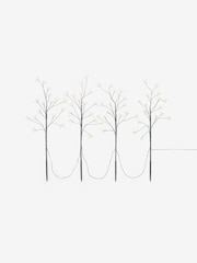 4 Pack Black Twig Pathfinders Pre Lit Christmas Tree - Image 1 of 2