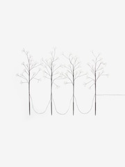 4 Pack Black Twig Pathfinders Pre Lit Christmas Tree - Image 4 of 4