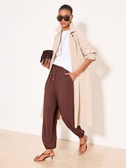 Lipsy Touch of Linen Balloon Leg Trousers - 图片4 / 5