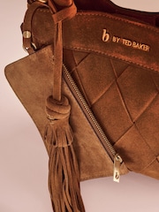 B by Ted Baker Suede Weave Cross-Body Bag - Larawan 3 ng 6