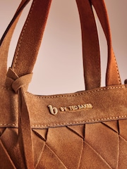 B by Ted Baker Suede Weave Cross-Body Bag - Larawan 4 ng 6