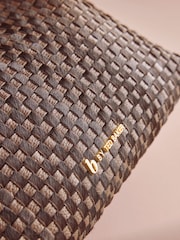 B by Ted Baker Pony Hair Leather Weave Shoulder Bag - Image 5 of 6