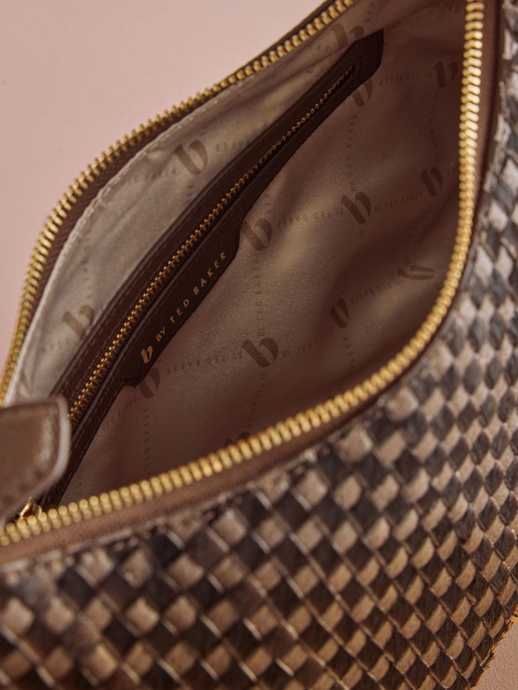 B by Ted Baker Pony Hair Leather Weave Shoulder Bag - Image 6 of 6 B by Ted Baker Pony Hair Leather Weave Shoulder Bag - Image 6 of 6