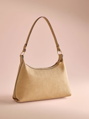 B by Ted Baker Faux Suede Croc Embossed Shoulder Bag - Image 2 of 5