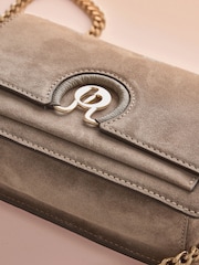Σταχτί καφέ - B by Ted Baker Suede Chain Cross-Body Bag - Εικόνα 3 από 6