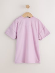 Pink/Cream Star/Moon Print Nighties 2 Pack (2-16yrs) - Image 6 of 8