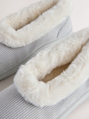 Серый, искусственный мех - Sole Arc Extra Support Mini Boot Slippers - Изображение 6 8