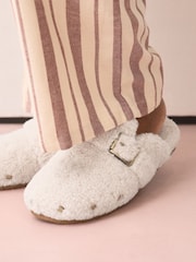 Neutral Borg Footbed Slippers - Image 4 of 4
